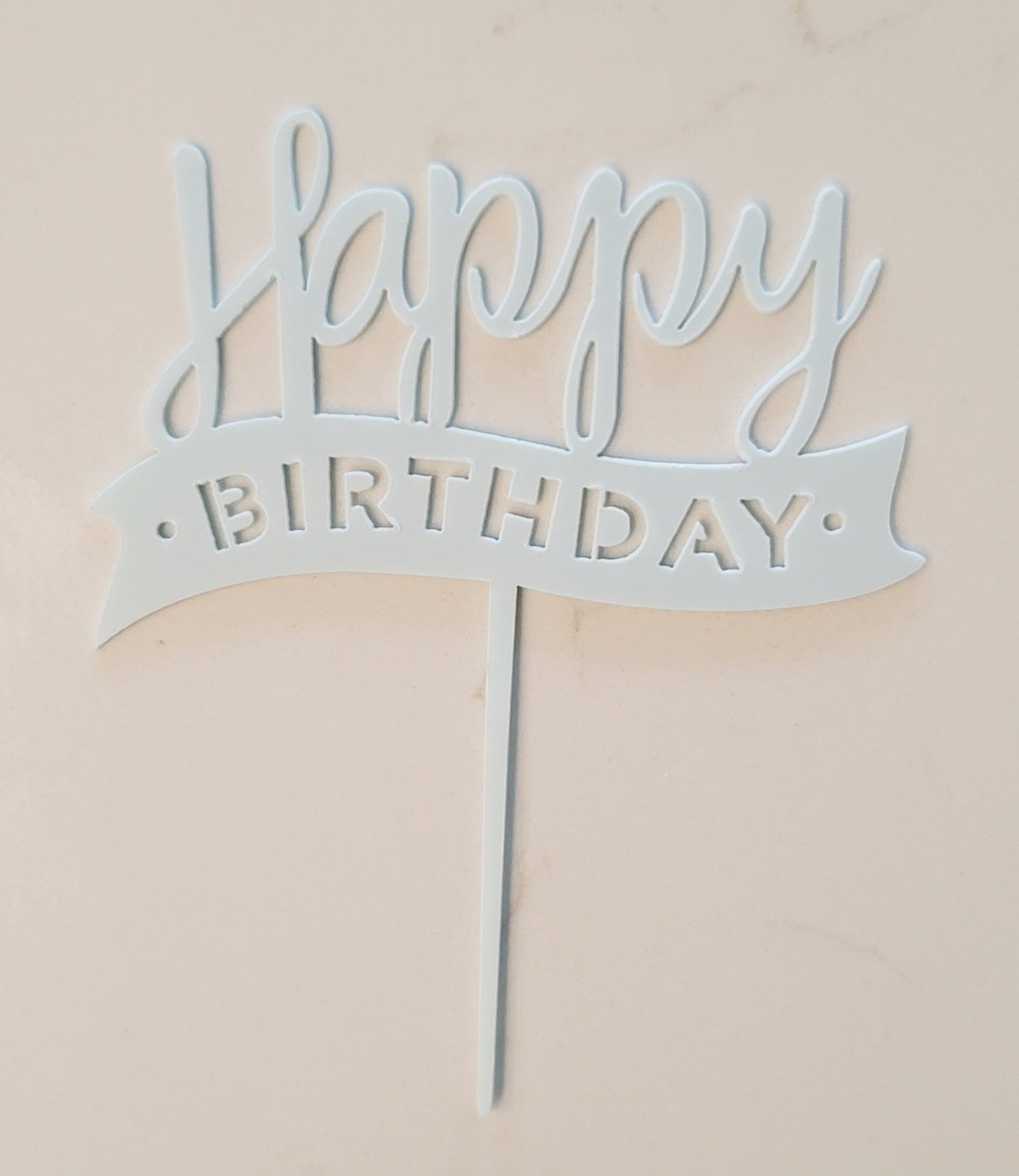 Happy Birthday acrylic cake toppers