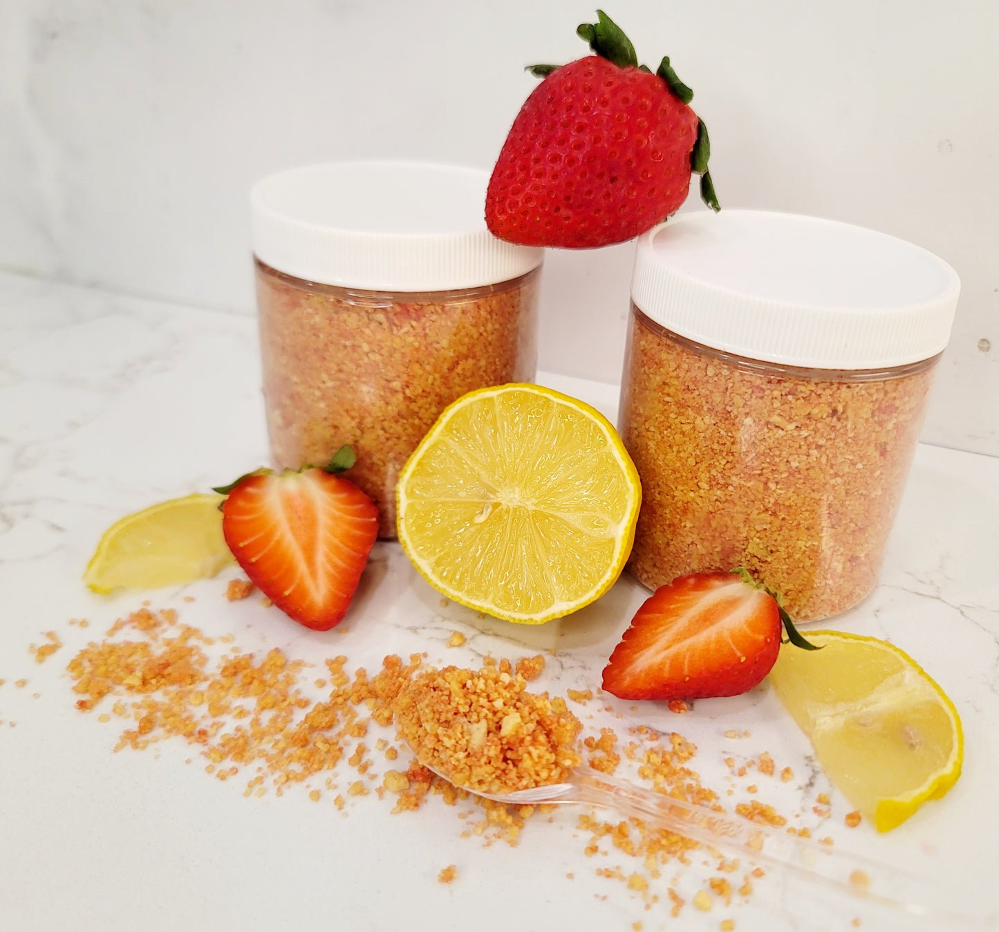 Homemade Strawberry Lemon Crunch Topping