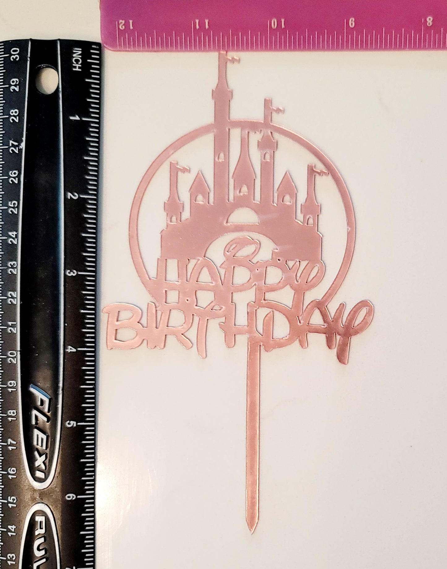 Happy Birthday acrylic cake toppers