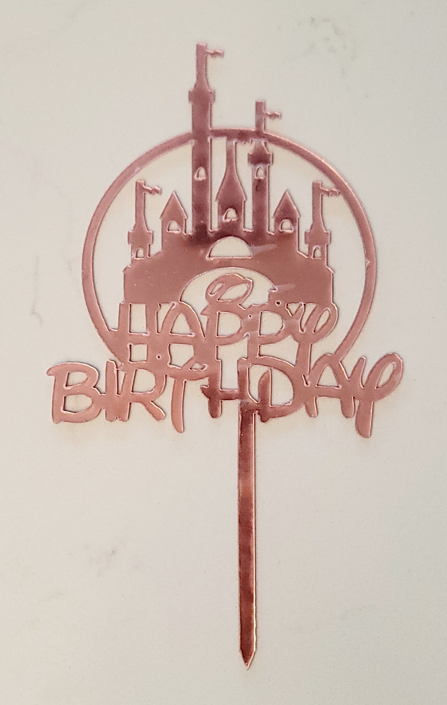 Happy Birthday acrylic cake toppers