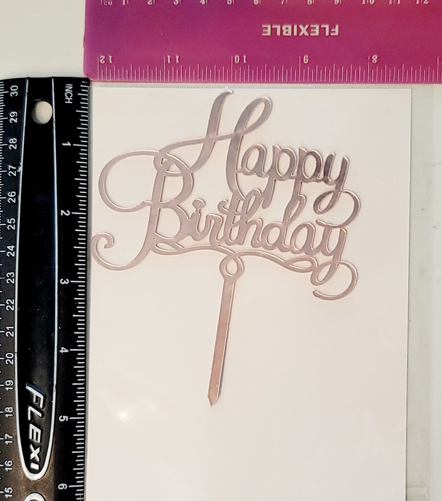 Happy Birthday acrylic cake toppers