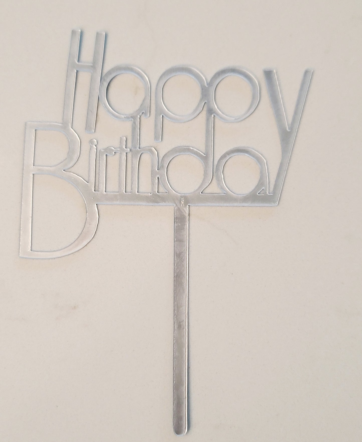 Happy Birthday acrylic cake toppers