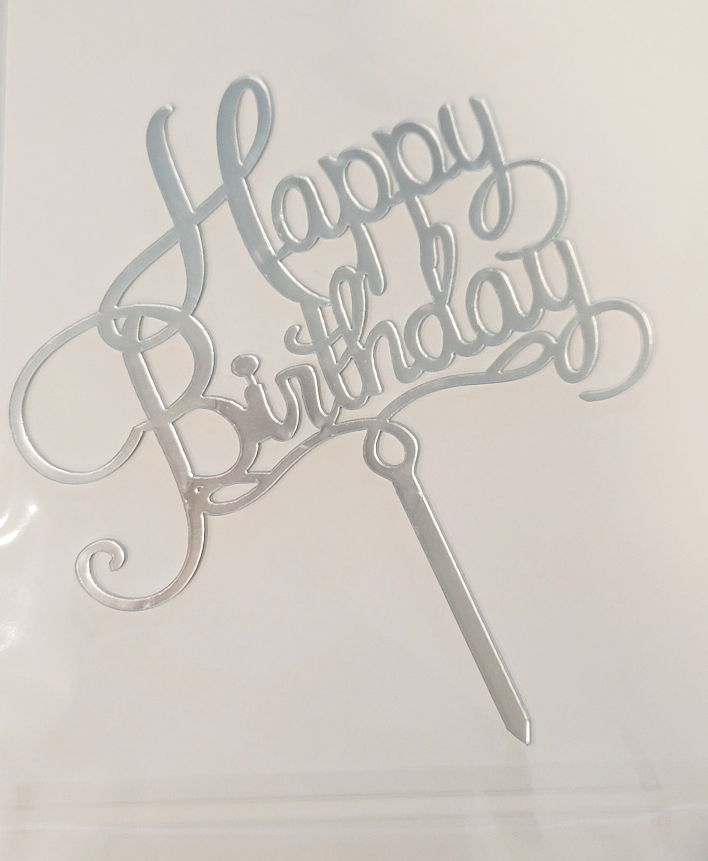 Happy Birthday acrylic cake toppers