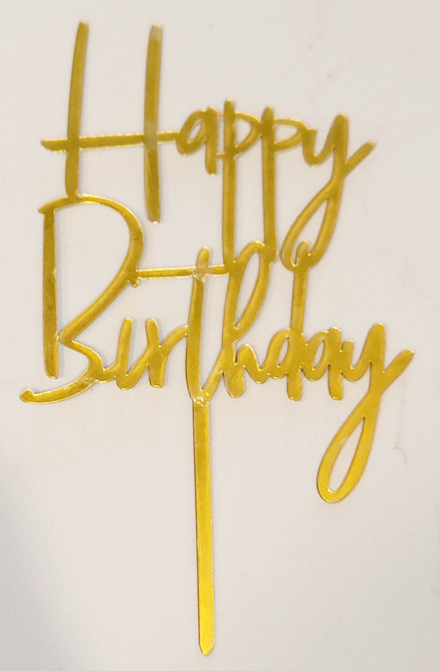 Happy Birthday acrylic cake toppers