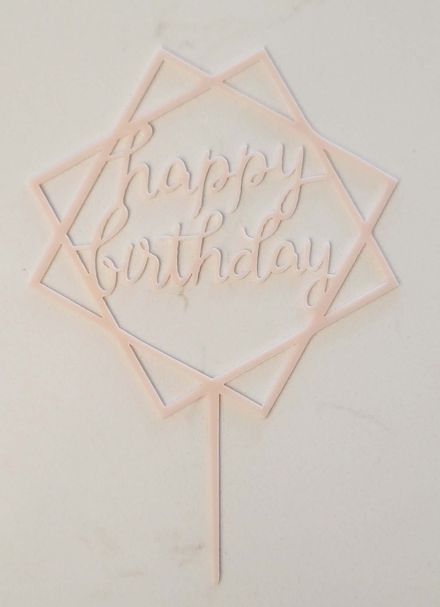 Happy Birthday acrylic cake toppers