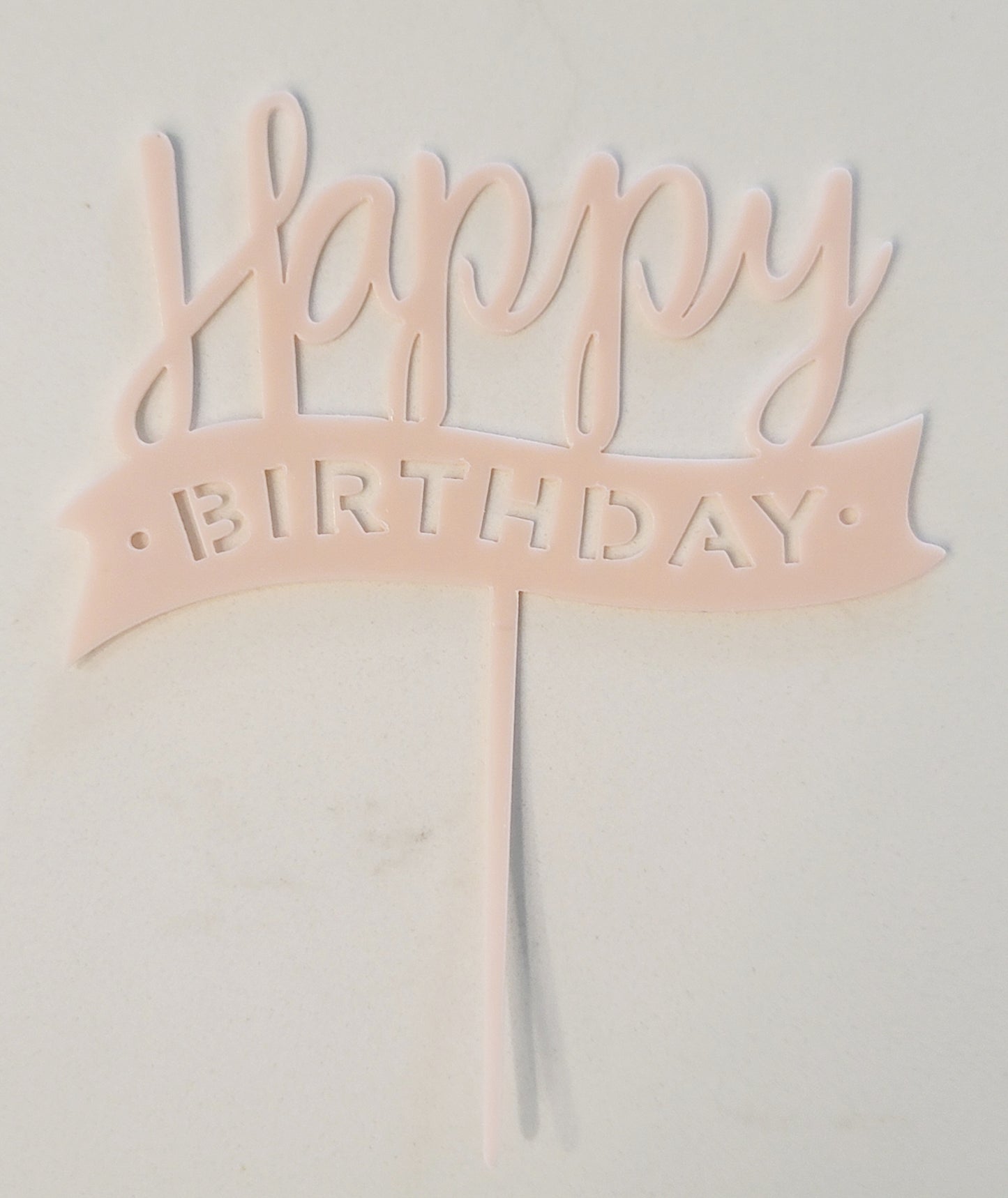 Happy Birthday acrylic cake toppers