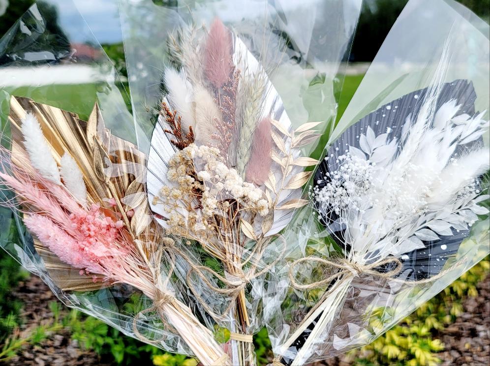 Dried Palm Leaf Bouquets