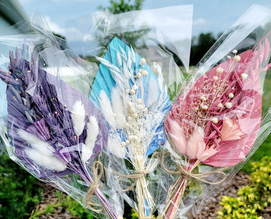 Dried Palm Leaf Bouquets