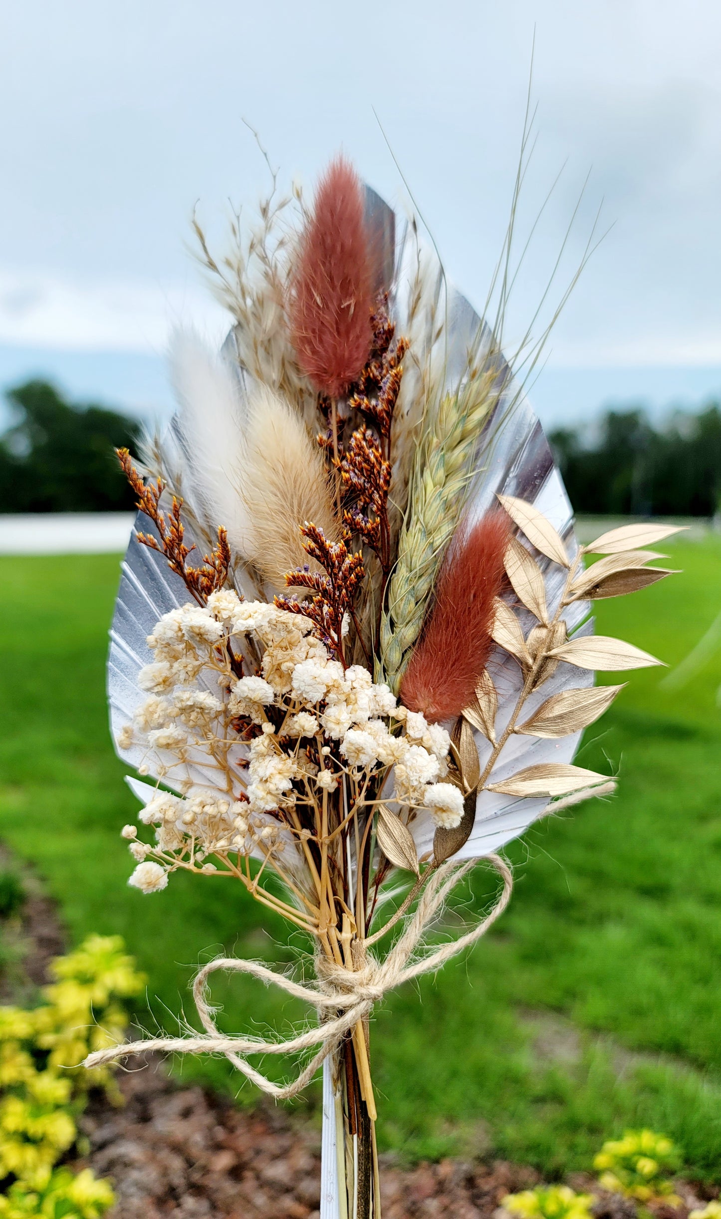 Dried Palm Leaf Bouquets
