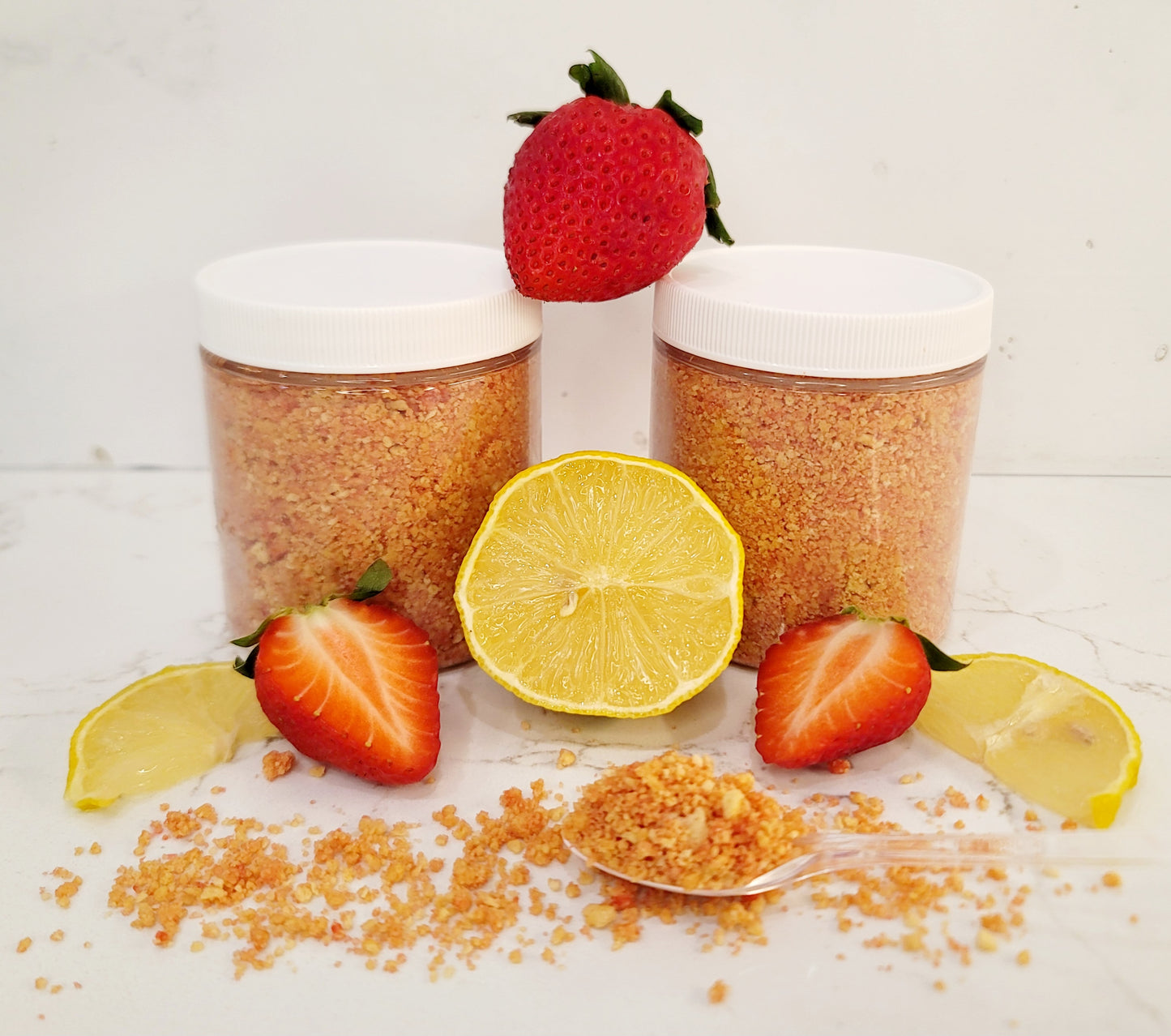 Homemade Strawberry Lemon Crunch Topping