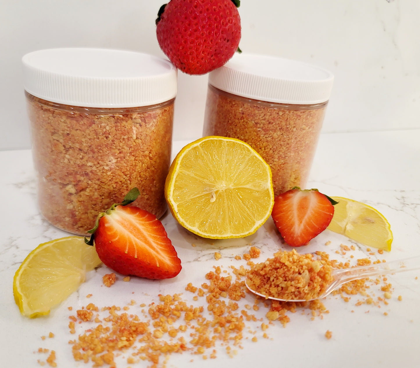 Homemade Strawberry Lemon Crunch Topping