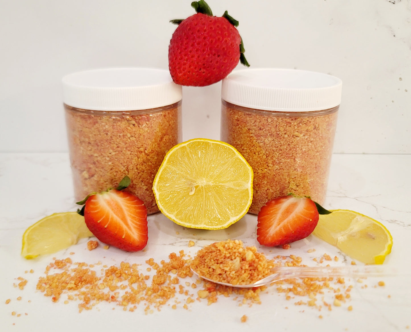 Homemade Strawberry Lemon Crunch Topping