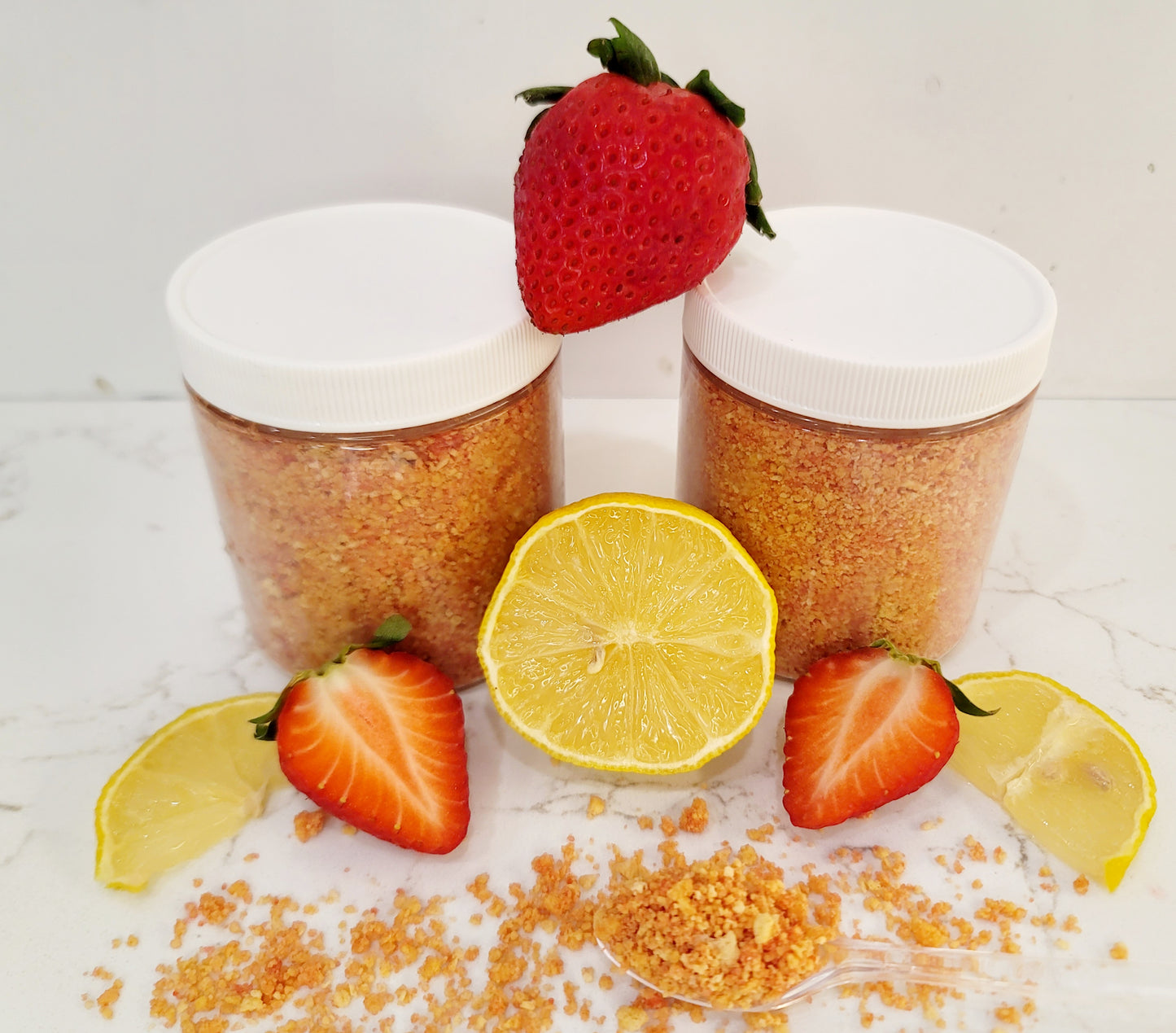 Homemade Strawberry Lemon Crunch Topping